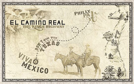 El Camino Real Vintage Location Map
